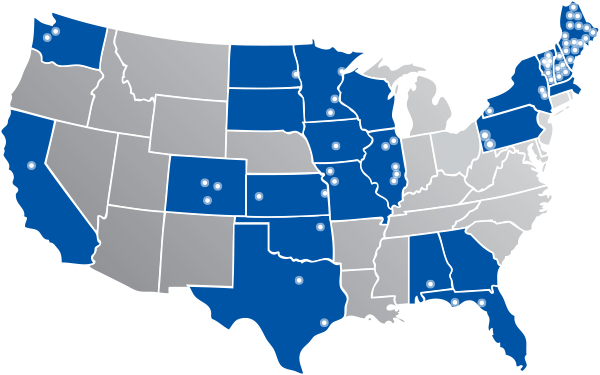 Consolidated Phone Service Map